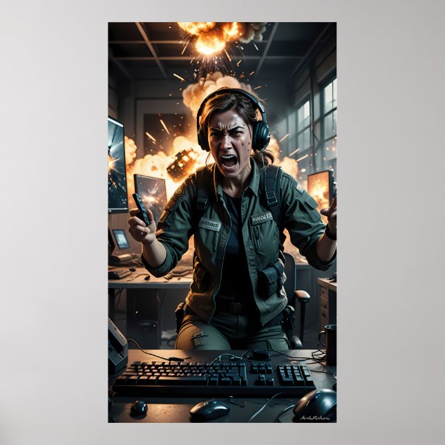 Fury in the Firestorm Gaming Room Poster (Front)