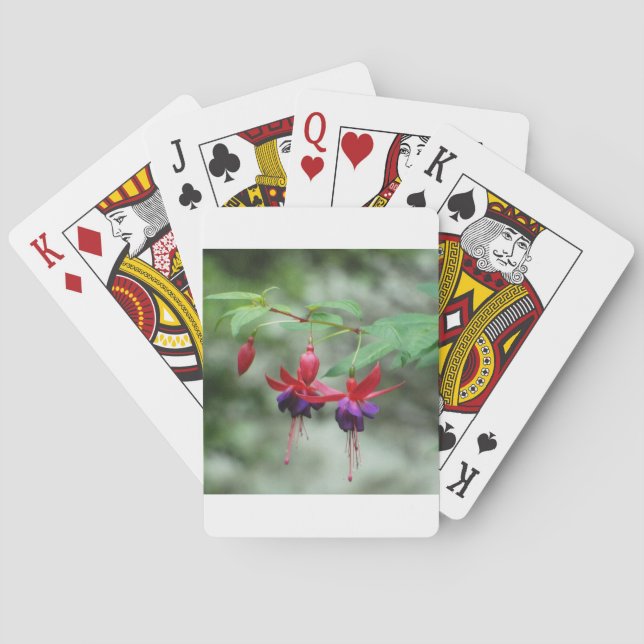 Fuschia1A.jpg Playing Cards (Back)