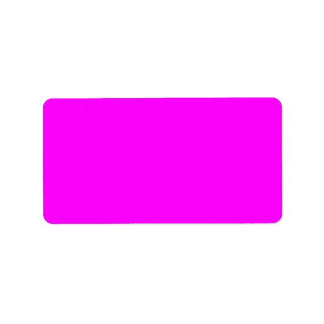 Fuschia Bright Neon Pink Colour Background Purple Label (Front)