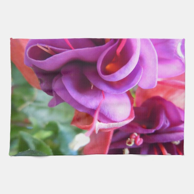 Fuschia Duo Tea Towel (Horizontal)