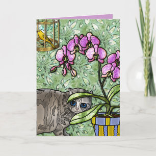 Fuschia,Kitty&Tweet (Card) Card