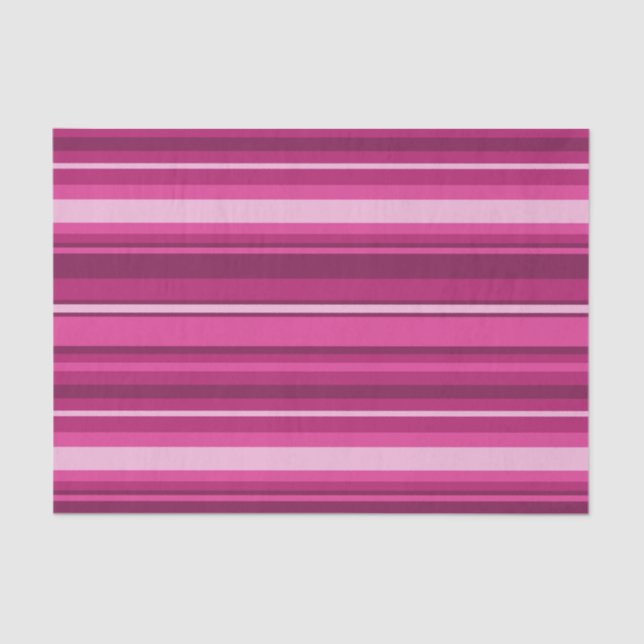 Fuschia stripes tissue paper (Front)