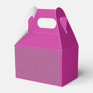 Fuschia with Mini Diamond Pattern Favour Box