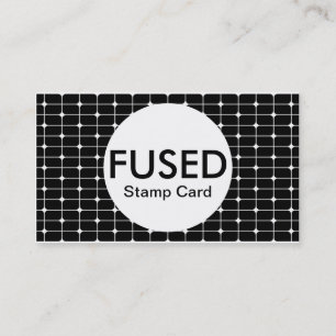 fused stamp card (colour customisable)