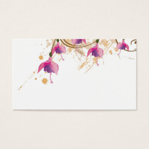Fushia flowers Profile Card