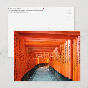 Fushimi Inari, Kyoto, Japan Travel Postcard