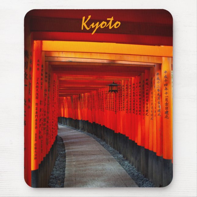 Fushimi Inari Shrine Torii Gates Mouse Pad (Front)