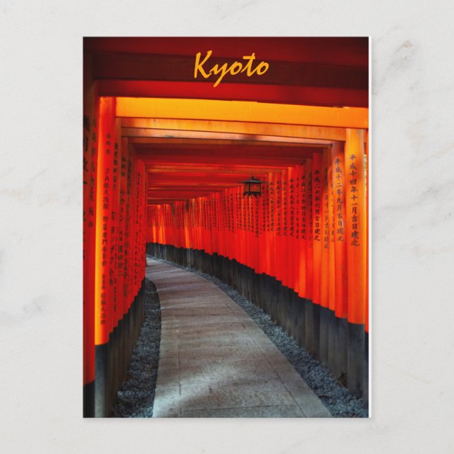 Fushimi Inari Shrine Torii Gates Postcard (Front)