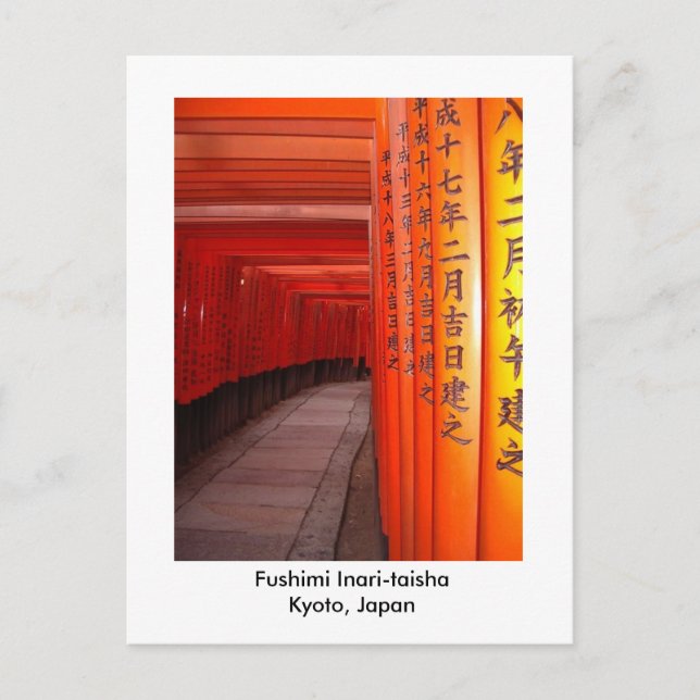 Fushimi Inari-taisha  Kyoto, Japan Postcard (Front)