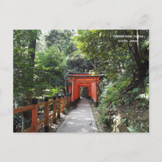 Fushimi Inari Taisha Temple Travel Kyoto Japan Postcard