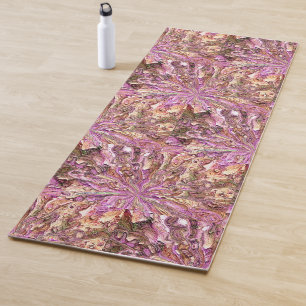 Fushsia Modern Art Yoga Mat
