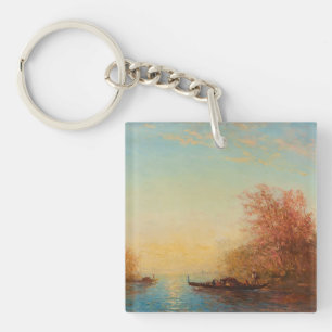 Fusine, Environs De Venise – Félix Ziem Key Ring