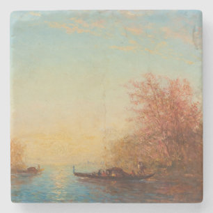 Fusine, Environs De Venise – Félix Ziem Stone Coaster