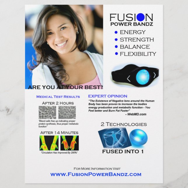 Fusion Flyer Option 1 - White (Front)