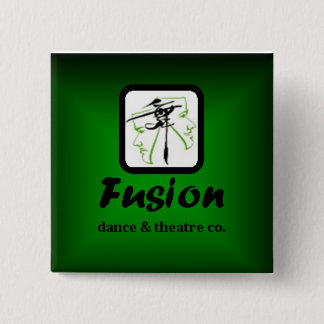 Fusion Green Square 15 Cm Square Badge