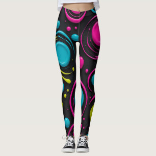 Fusion of neon colours leggings