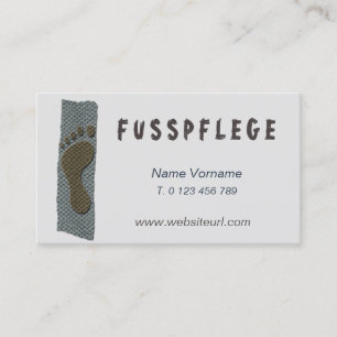 fußpflege business card
