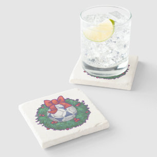 Futbal Christmas Stone Coaster