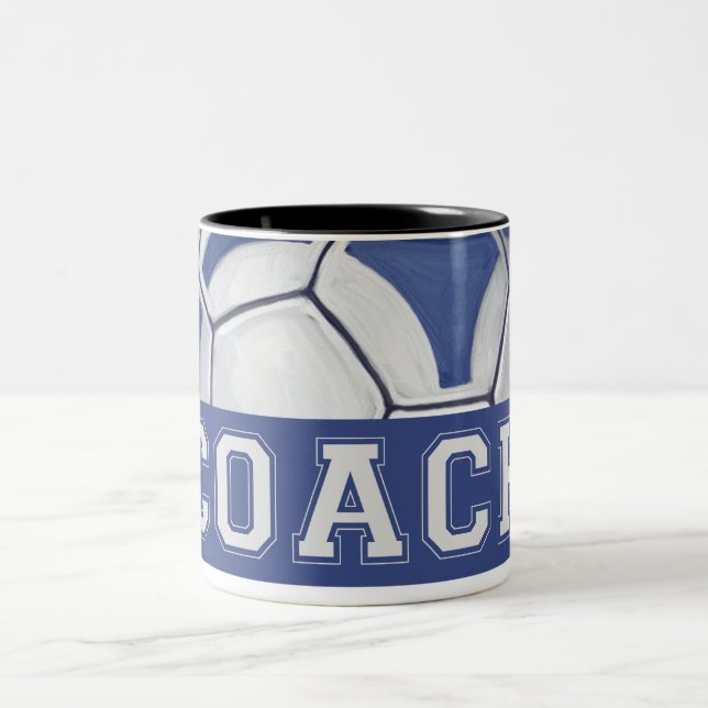 Futbal Coach Two-Tone Coffee Mug (Center)