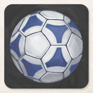 Futbal Square Paper Coaster