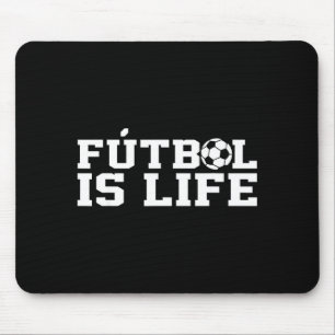Futbol Is Life Soccer Funny Football Lover Vintage Mouse Pad