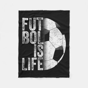 Futbol Is Life Soccer Team Ball Fan Goals Of Life  Fleece Blanket