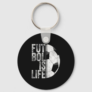 Futbol Is Life Soccer Team Ball Fan Goals Of Life Key Ring