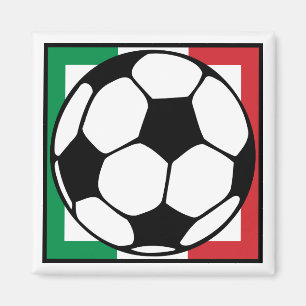 futbol. italia square. magnet