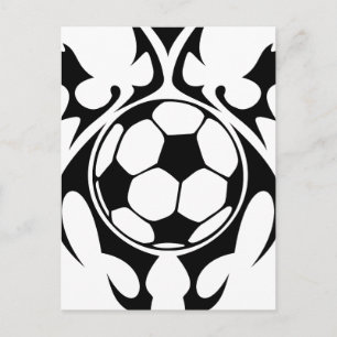futbol. tribal. postcard