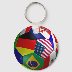 Futbol World Cup Soccer Ball Key Ring