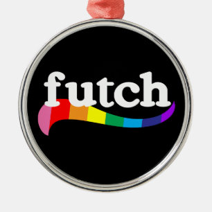 FUTCH Queer Identity Lesbian Butch Community Metal Ornament
