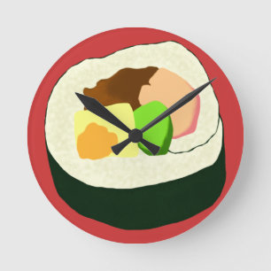 Futomaki Sushi Wall Clock