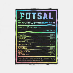 Futsal Information And Nutritional Facts Footbyll  Fleece Blanket