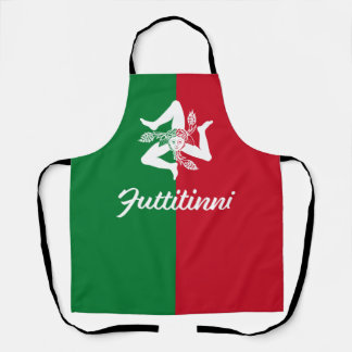 Futtitinni Sicily Trinacria Apron
