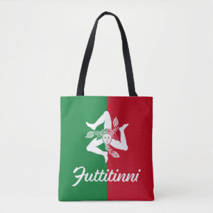 Futtitinni Sicily Trinacria Tote Bag