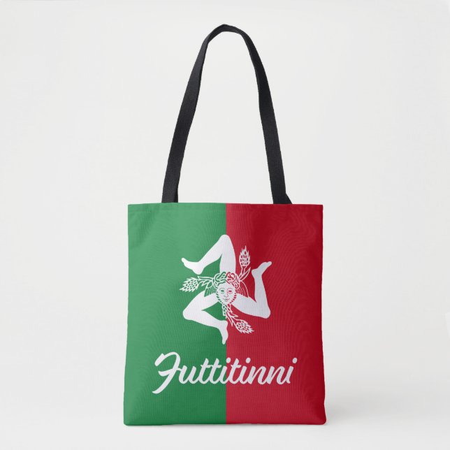 Futtitinni Sicily Trinacria Tote Bag (Front)