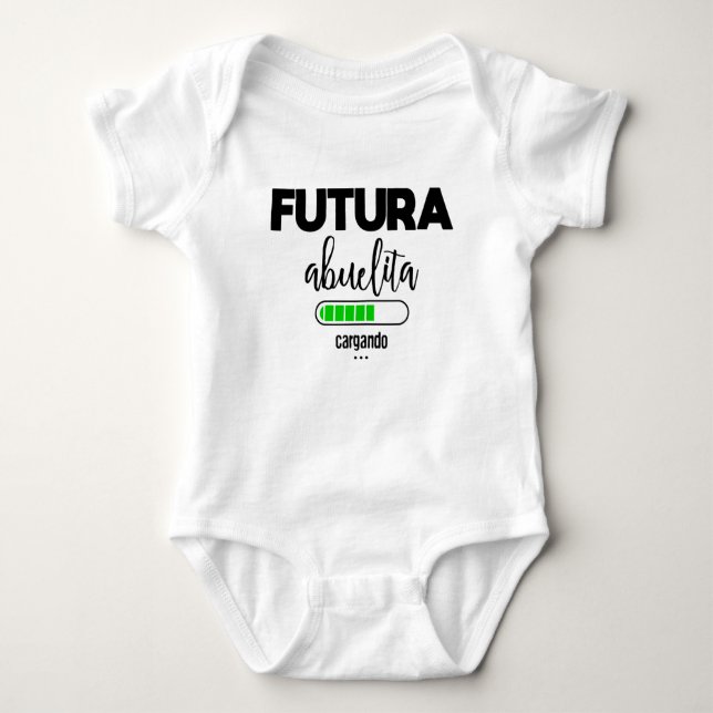 Futura abuelita cargando baby bodysuit (Front)