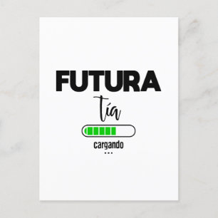 Futura tía cargando postcard