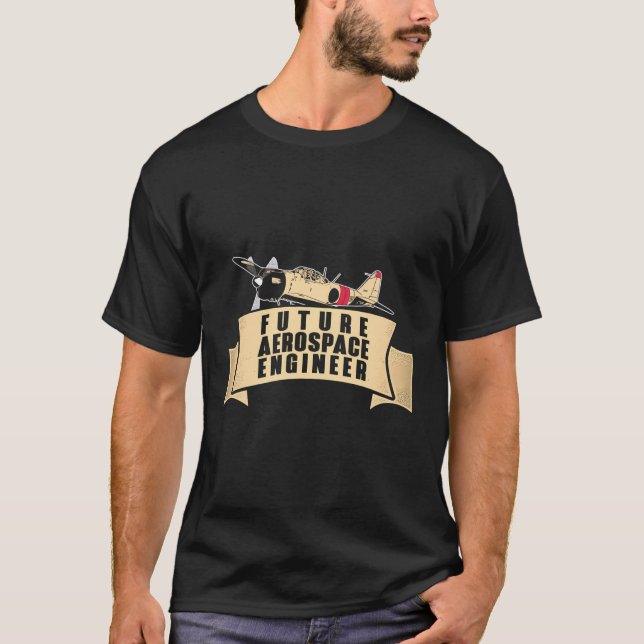 Future Aerospace Engineer Space Engineering Apprec T-Shirt (Front)