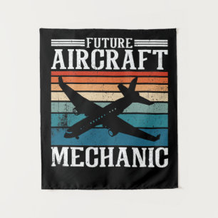 Future Aircraft Mechanic Tapestry