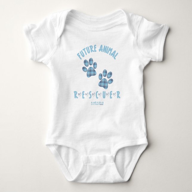 Future Animal Rescuer (Boy) Baby Bodysuit (Front)