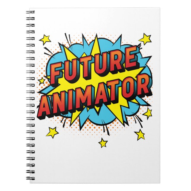 Future Animator Animation Motion Graphics Notebook (Front)