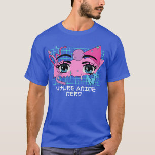 Future Anime Nerd Manga Funny Japanese Animation H T-Shirt