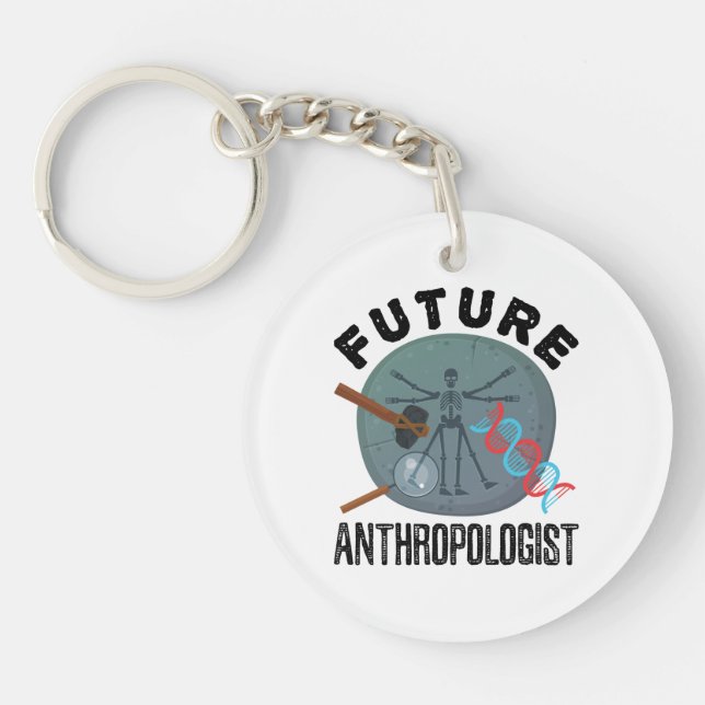 Future Anthropologist Key Ring (Front)