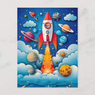 Future Astronaut Dream for Kids Holiday Postcard