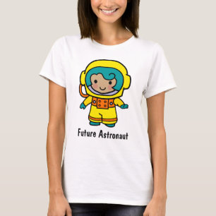 Future Astronaut Girl in Spacesuit T-Shirt