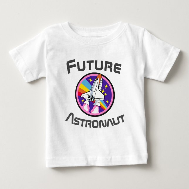 Future Astronaut, Girl Power STEM, pink 3 Baby T-Shirt (Front)