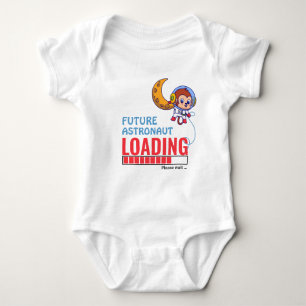 Future Astronaut Loading   Monkey Infant Birthday Baby Bodysuit