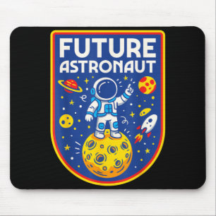Future Astronaut Moon Planet Earth Science Outer Mouse Pad