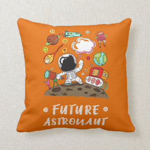 Future Astronaut, Space, Planets, Rocket. Kids Cushion